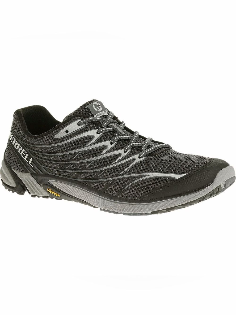 Merrell Mens Bare Access 4 Trail Running Shoe Size 10.5 Gray Black Sneaker